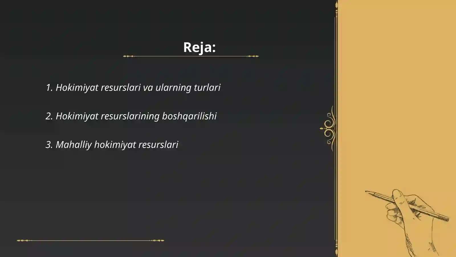 Hokimiyat resurslari 2