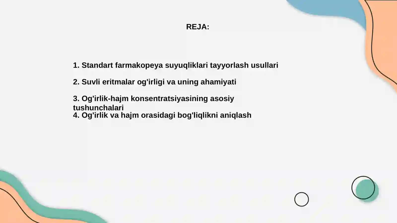 Standart farmakopeya suyuqliklarini tayyorlash 2