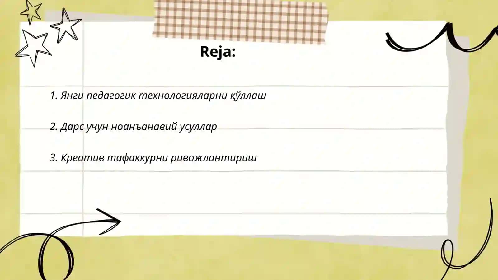 Янги педагогик технологияларни қўллаш 2