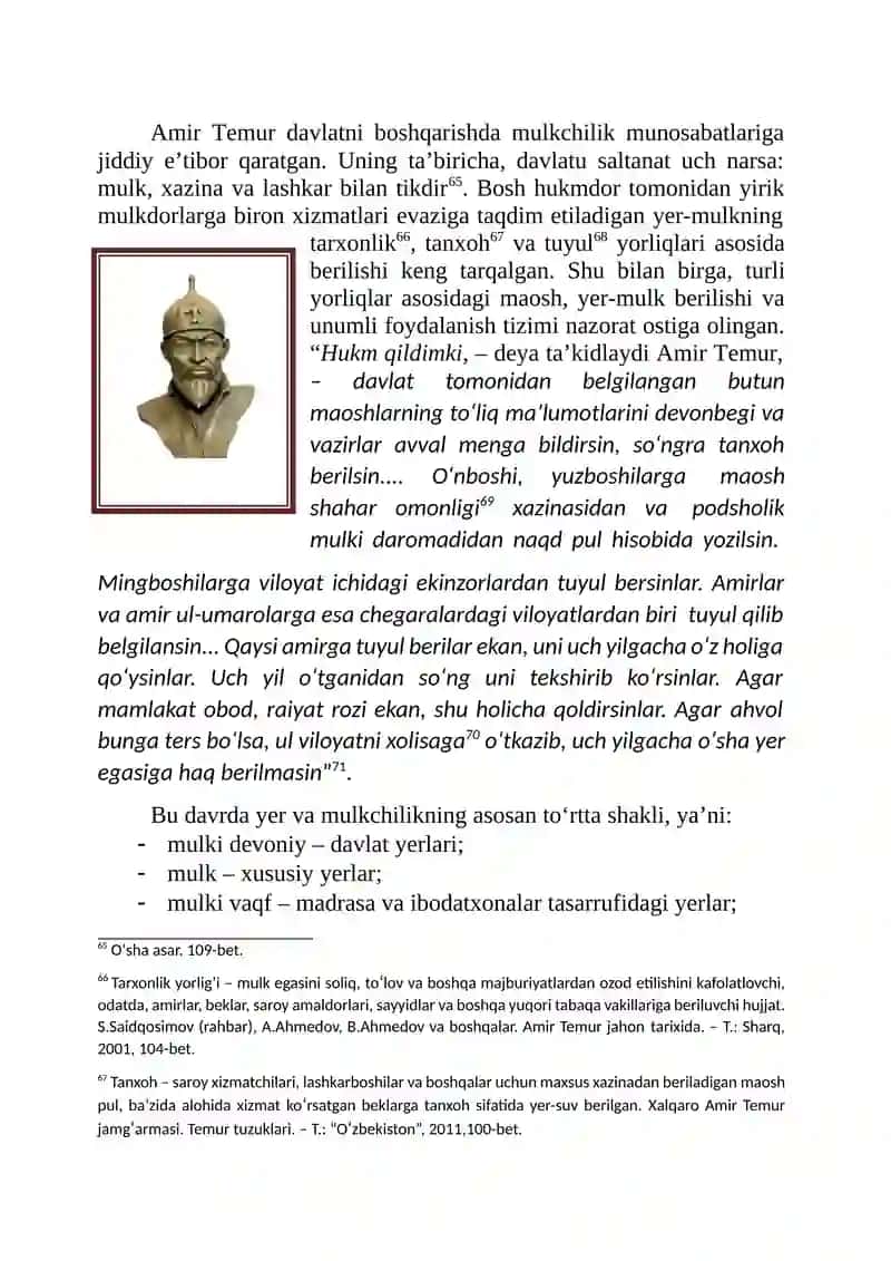 A.TEMURNING IJTIMOIY-IQTISODIY QARASHLARI 2