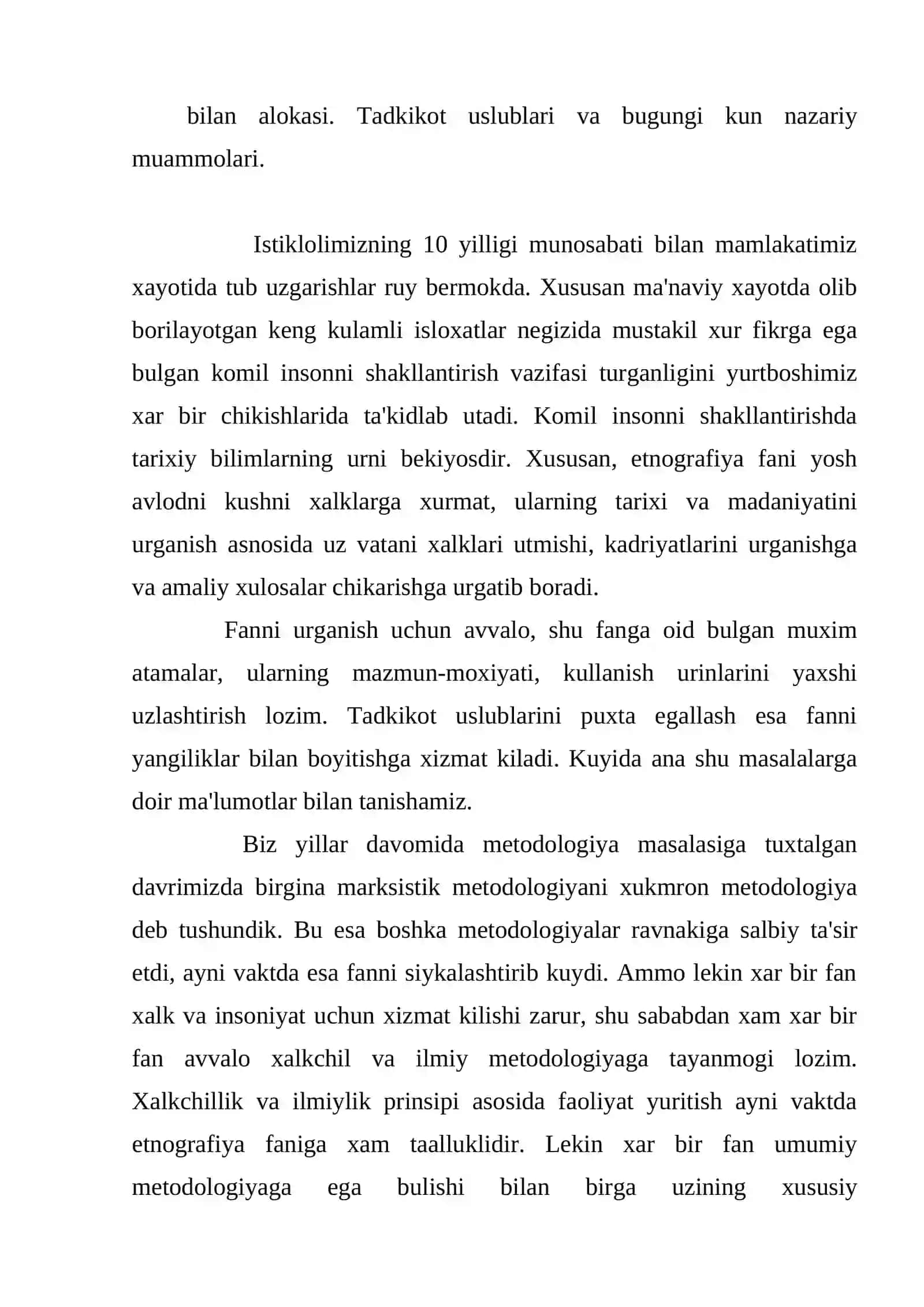 Etnografiya muammolari 2