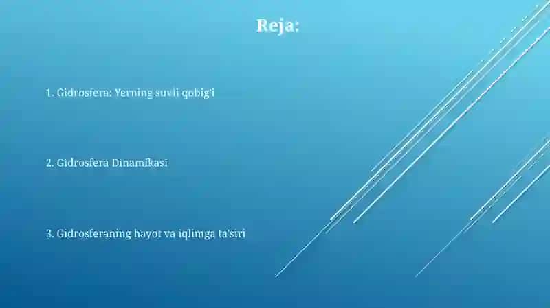 Gidrosfera: Yerning suvli qobig'i 2