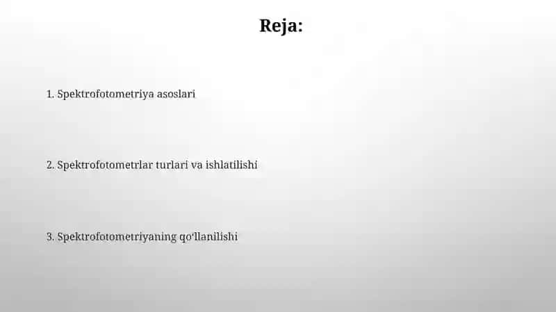 Spektrofotometriya 2