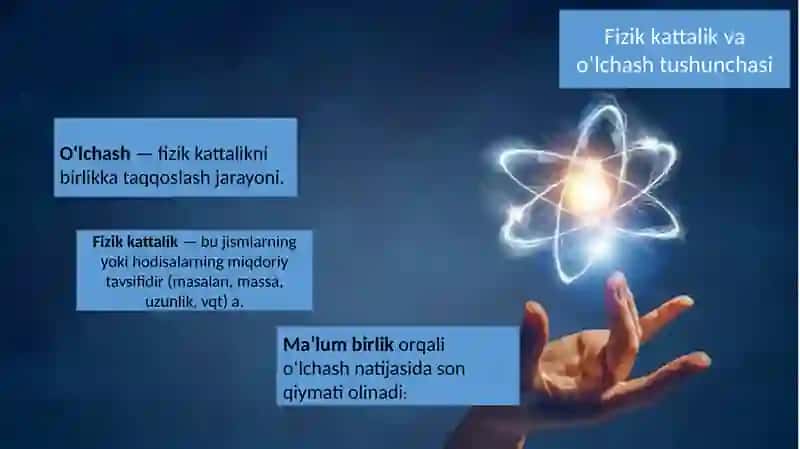 Fizik kattalik va o‘lchash tushunchasi 2
