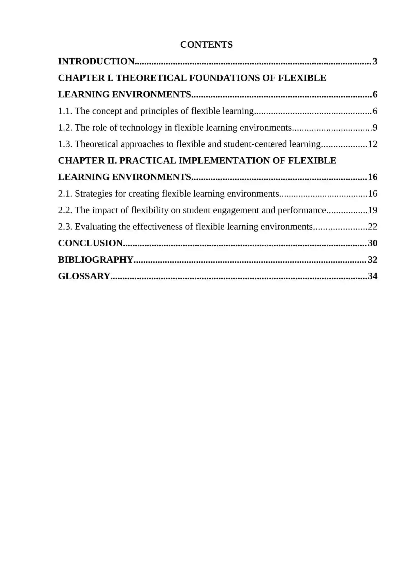 Course Paper on Flexible Learning Environments 2