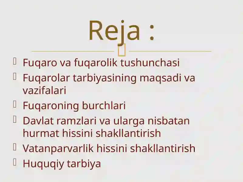 Fuqarolik tarbiyasi 2