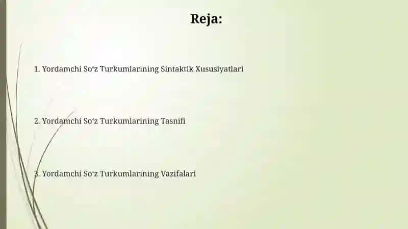 Yordamchi So'z Turkumlari 2