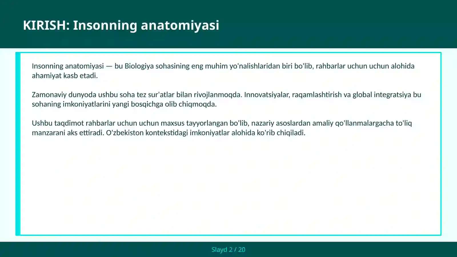 INSONNING ANATOMIYASI 2