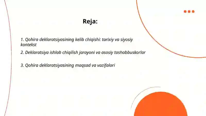 Qohira deklaratsiyasi 2
