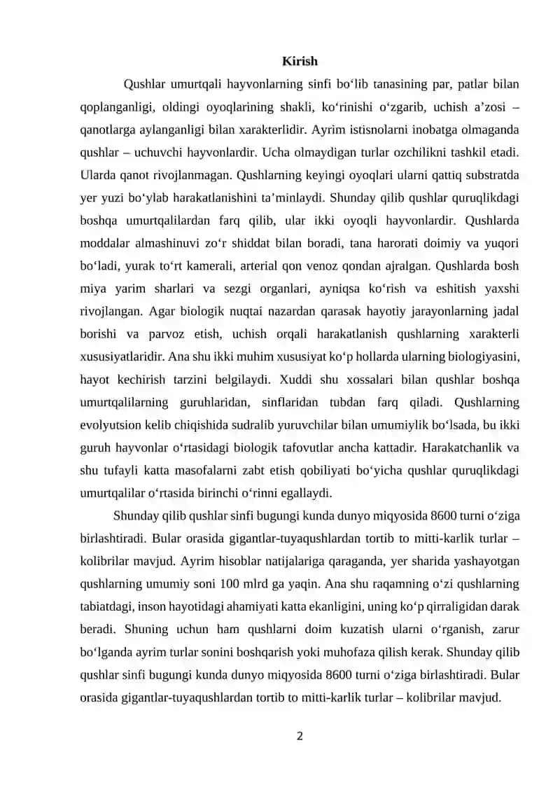 Kaptarsimonlar – Columbiformes turkumi 2