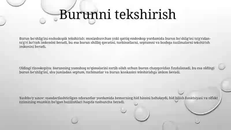 Bolalardan Yuqori Nafas Yo'Llarini Tekshirish Usullari 2