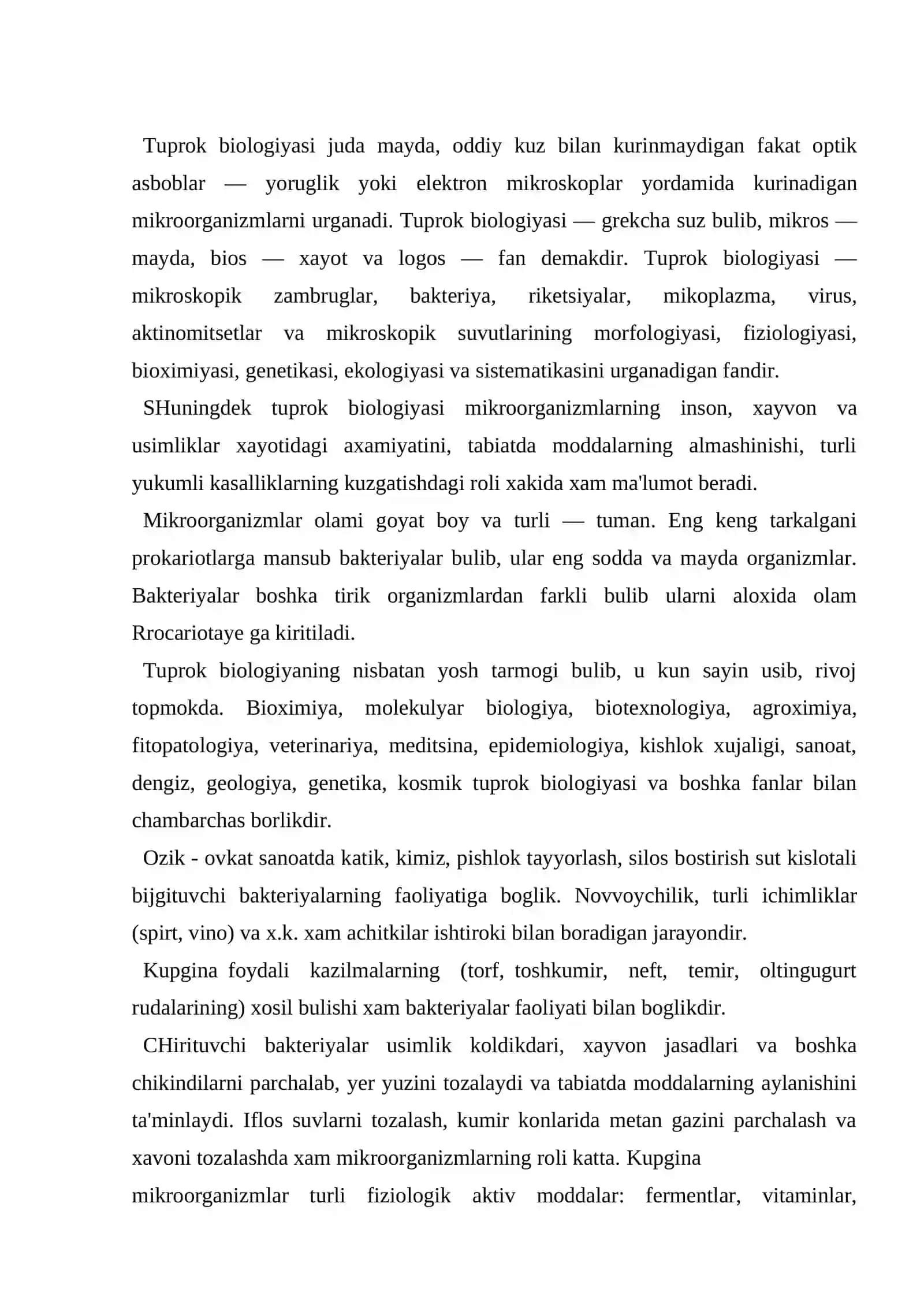 Tuproq biologiyasi 2
