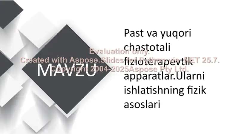 Tibbiy va biologik fizika 2