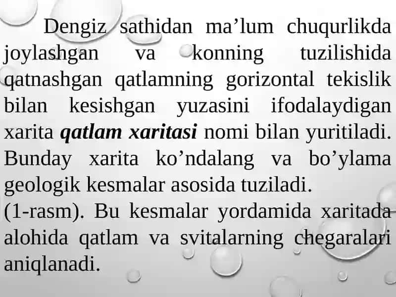 Qatlamlar xaritasini tuzish 2