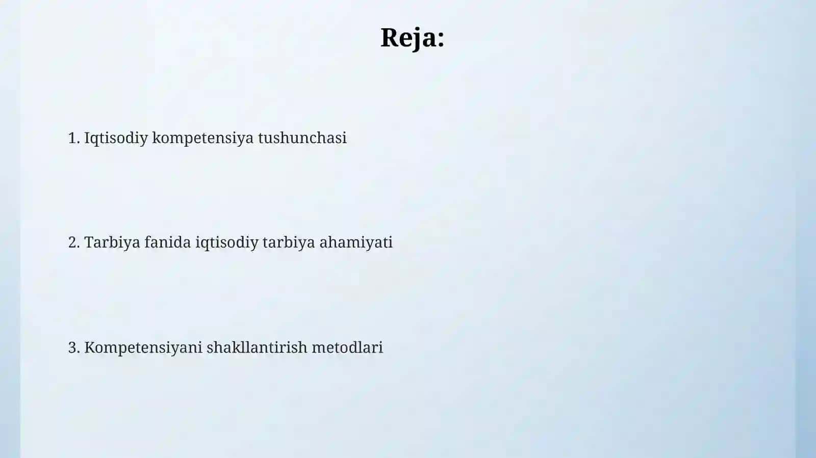 Iqtisodiy kompetensiya 2