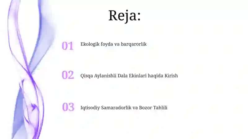 Qisqa rotatsiyali almashlab ekish tizimi 2
