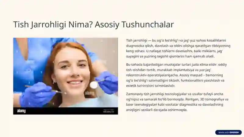 Tish Jarrohligi: Sog'lom Tabassum Sari Qadam 2