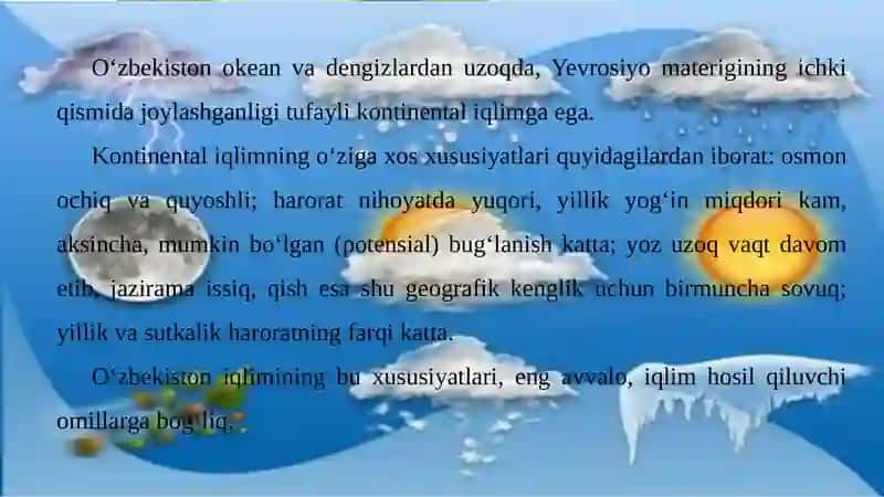 O’zbekistoniqlimi 2