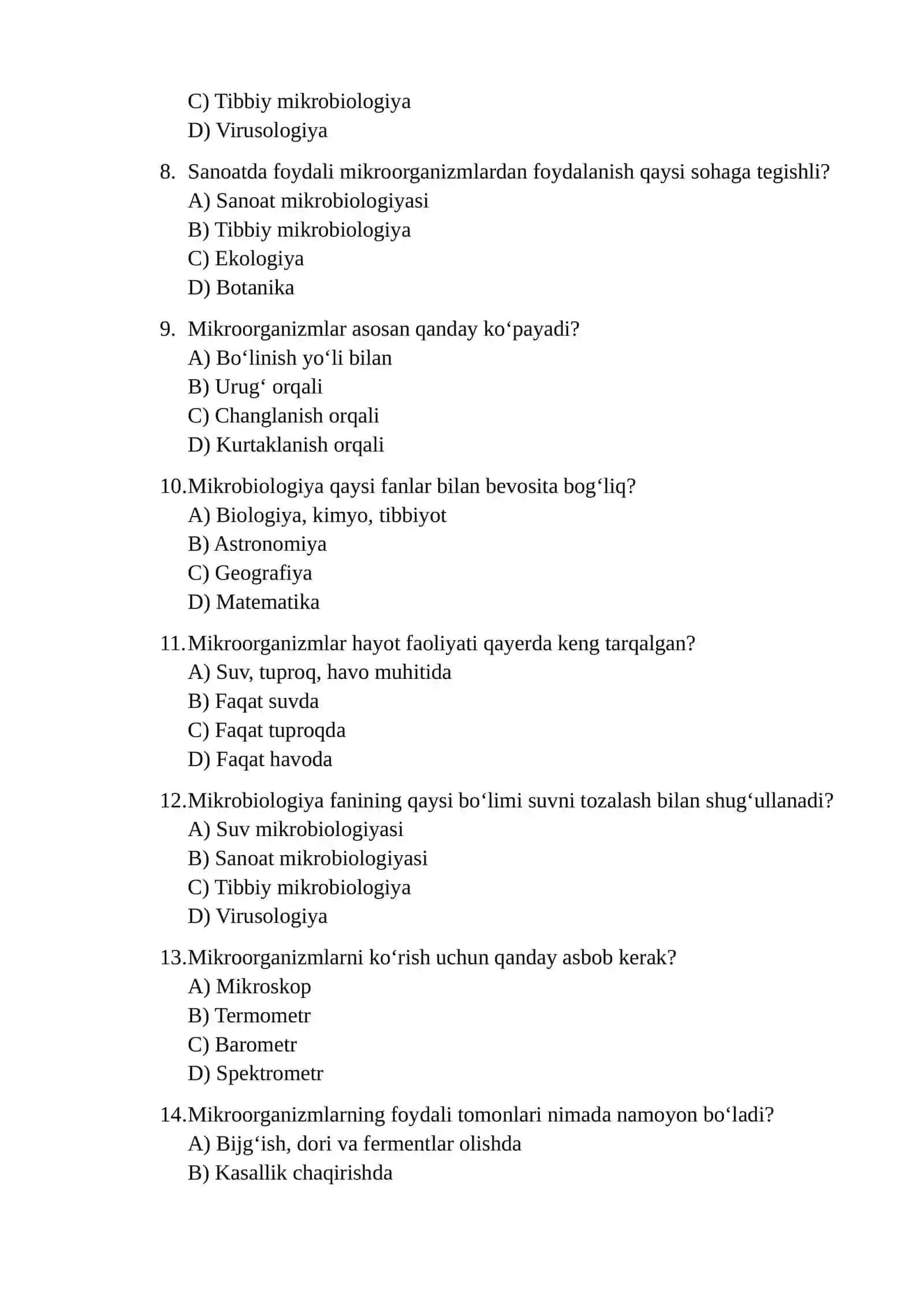 Mikrobiologiya va virusologiya 2