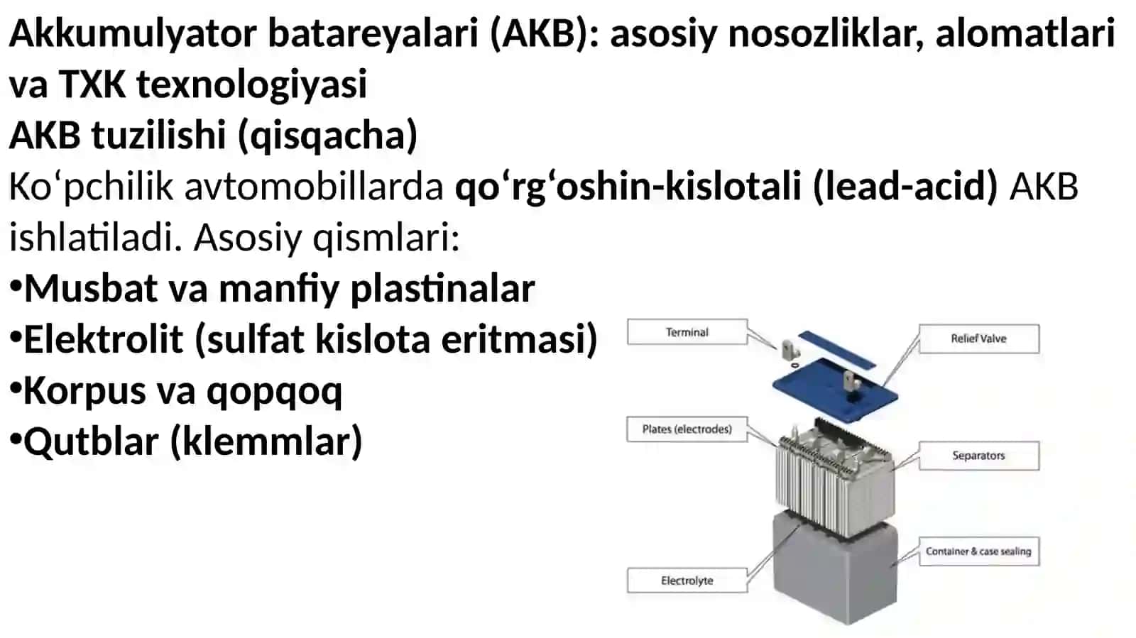 Akkumulyator batareyalari (AKB) 2