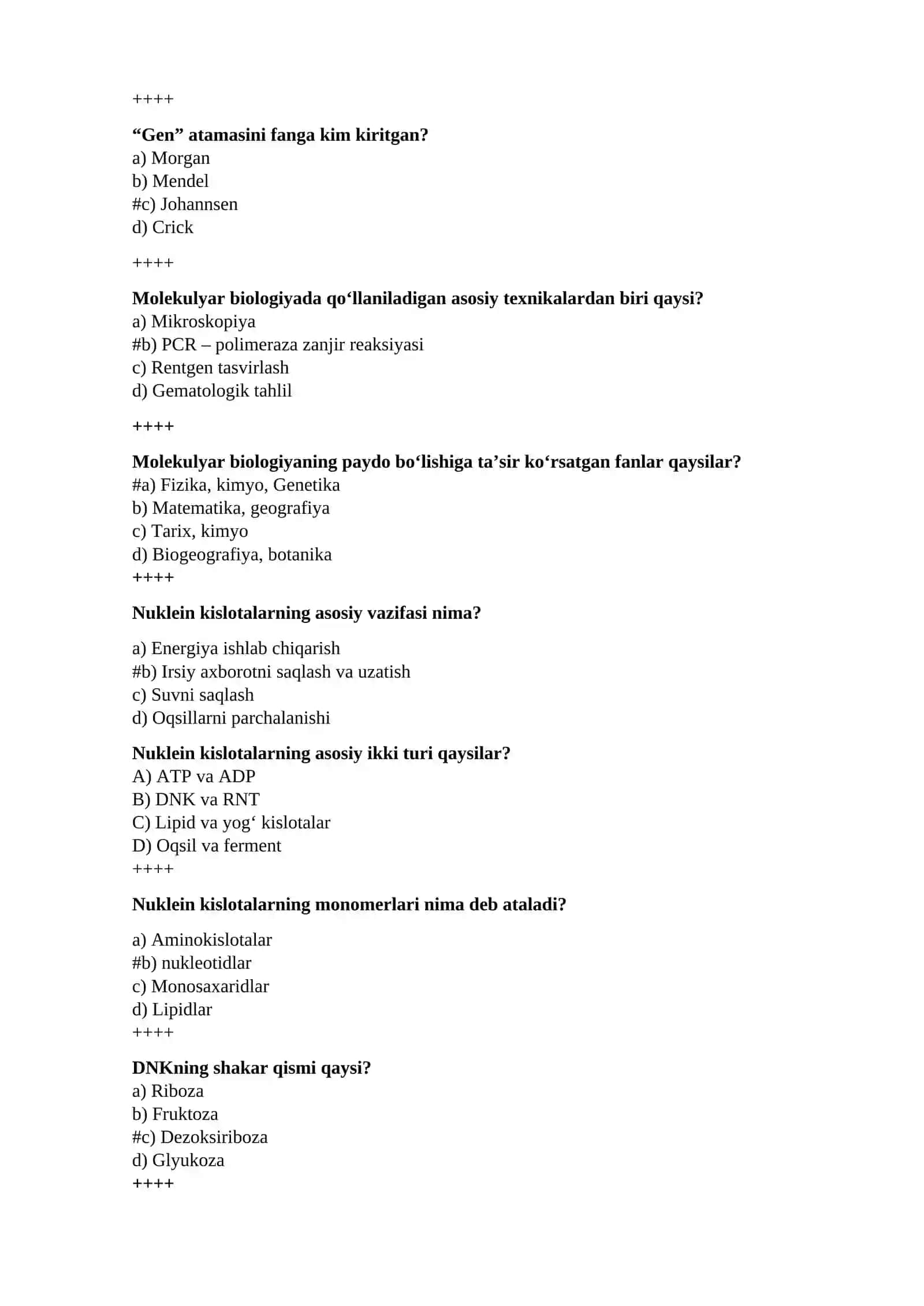 Molekulyar biologiya 2