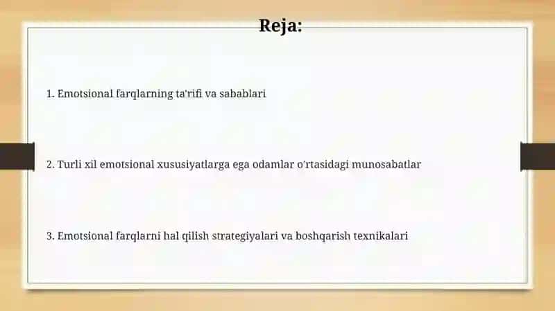 Gapning emotsionallikka koʻra turlari 2