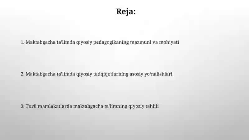 Taqqoslash pedagogikasi 2