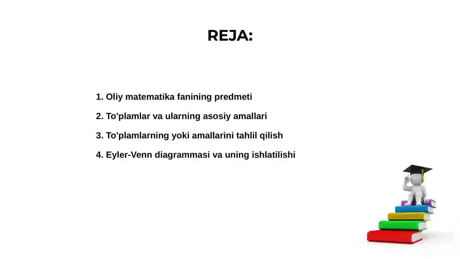 Oliy matematika fanining predmeti 2
