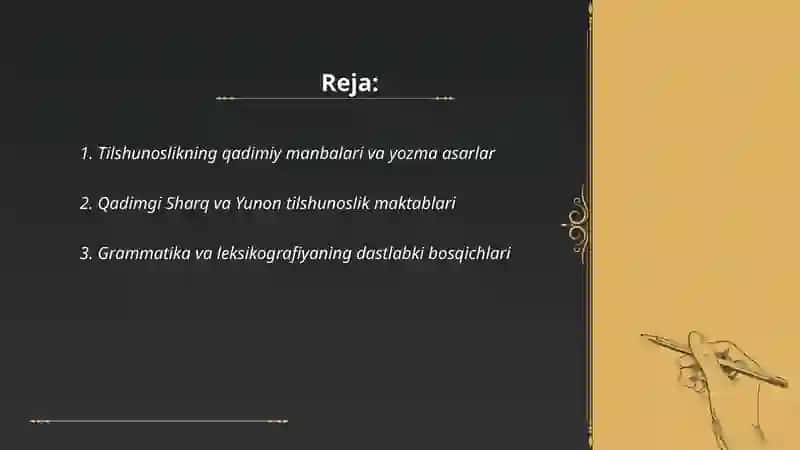 Tilshunoslikning vujudga kelishi 2