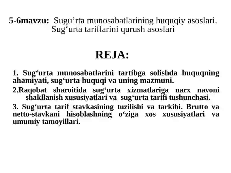 “SUG’URTA ISHI” FANIDAN MA’RUZA TAQDIMOTI 2
