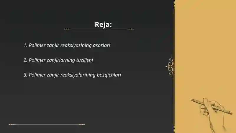 Polimer zanjir reaksiyasi 2