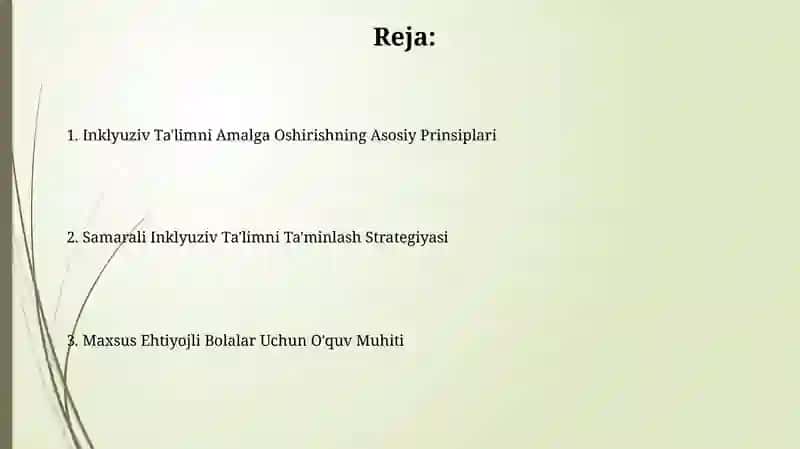 Inklyuziv Ta'limni Amalga Oshirish 2