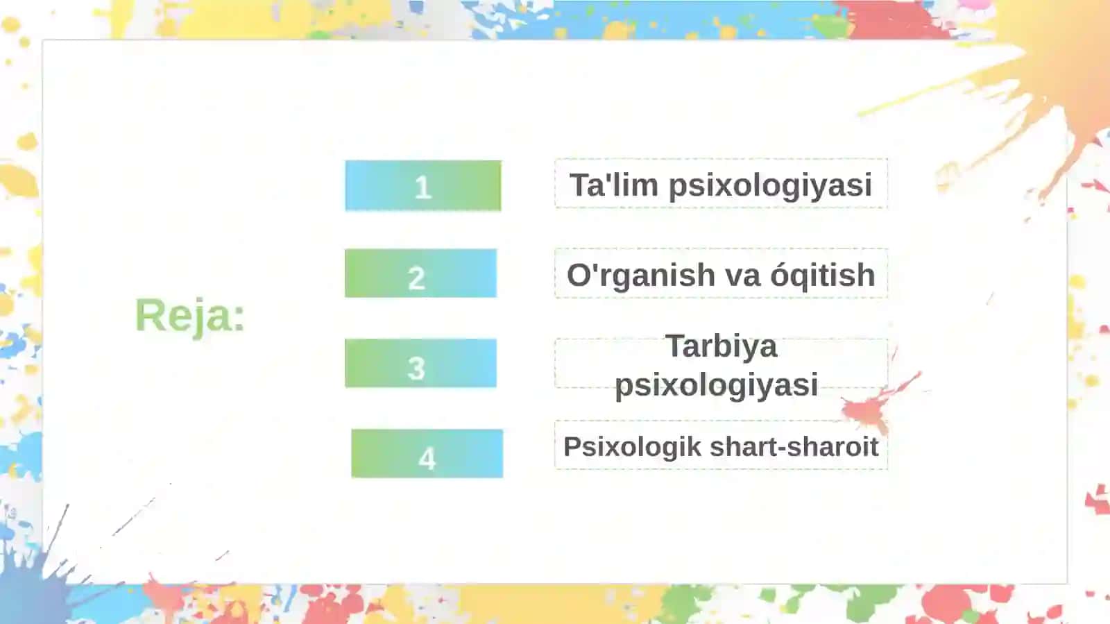 Ta'lim Psixologiyasi 2