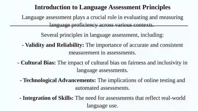Principles in Language Assessment 2