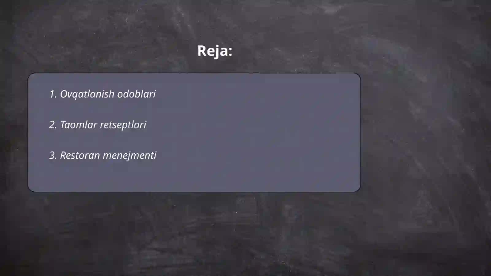 Restoran Menejmenti 2