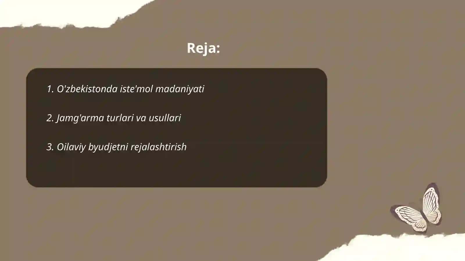 O'zbekiston respublikasida istemol va jamg'arish jarayoni 2