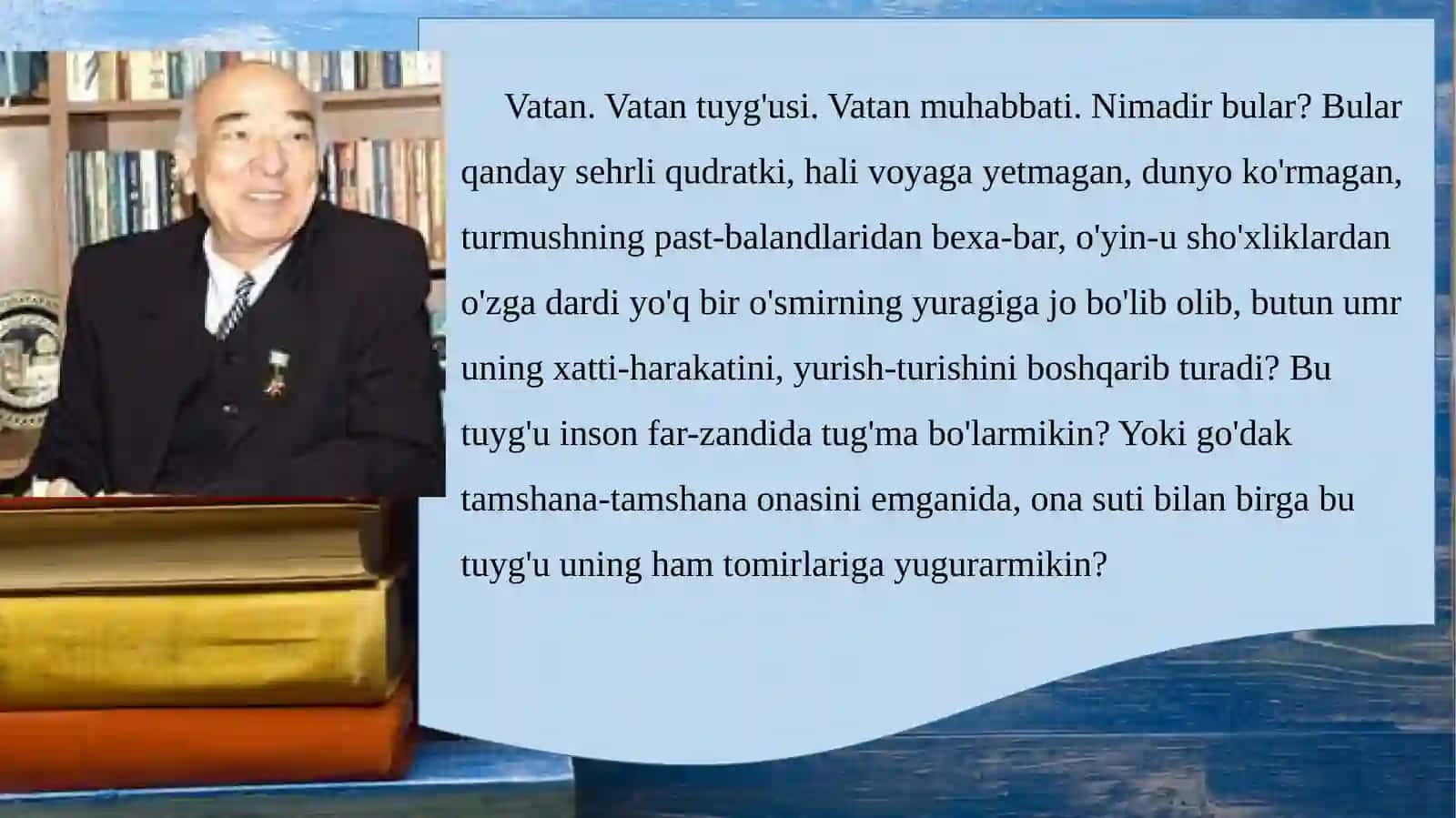 O'LSAM, AYRILMASMAN QUCHOQLARINGDAN 2