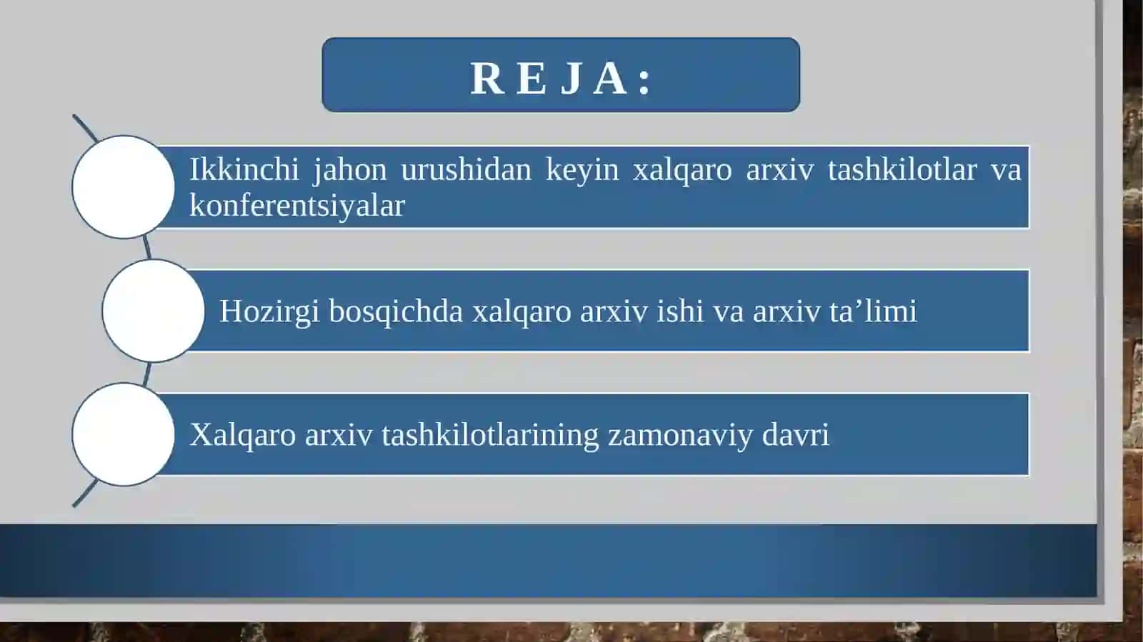 XALQARO ARXIV TASHKILOTI VA FAOLIYATI VA ZAMONAVIY DAVR 2