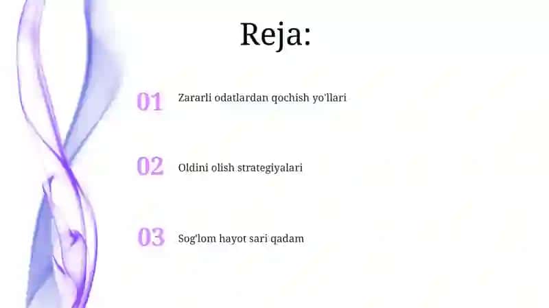 Zararli odatlardan qochish yo'llari 2