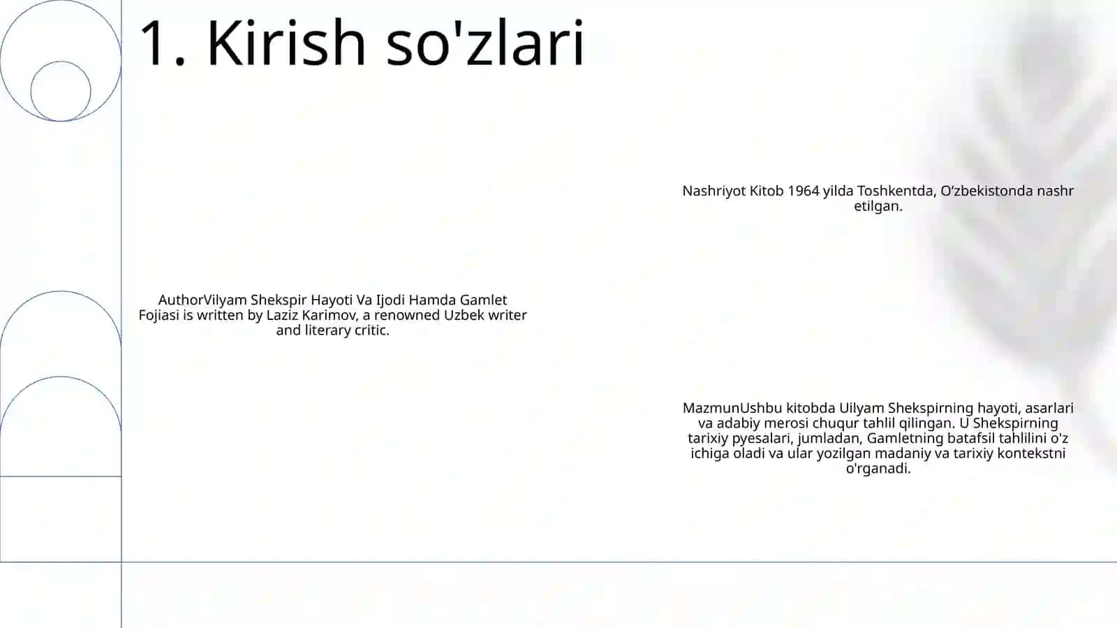 Vilyam Shekspir Hayoti Va Ijodi Hamda Gamlet Fojiasi 2