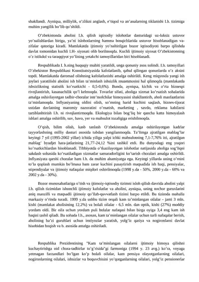 Kuchli Ijtimoiy Siyosat 2