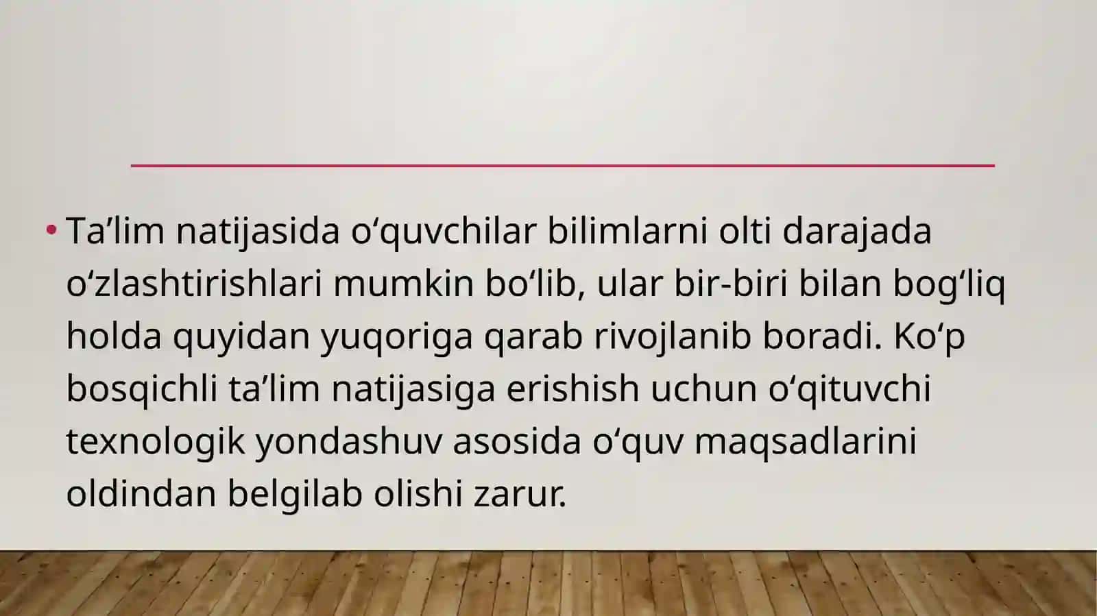 Texnologik yondashuv va nazorat jarayonini tashkil etish 2