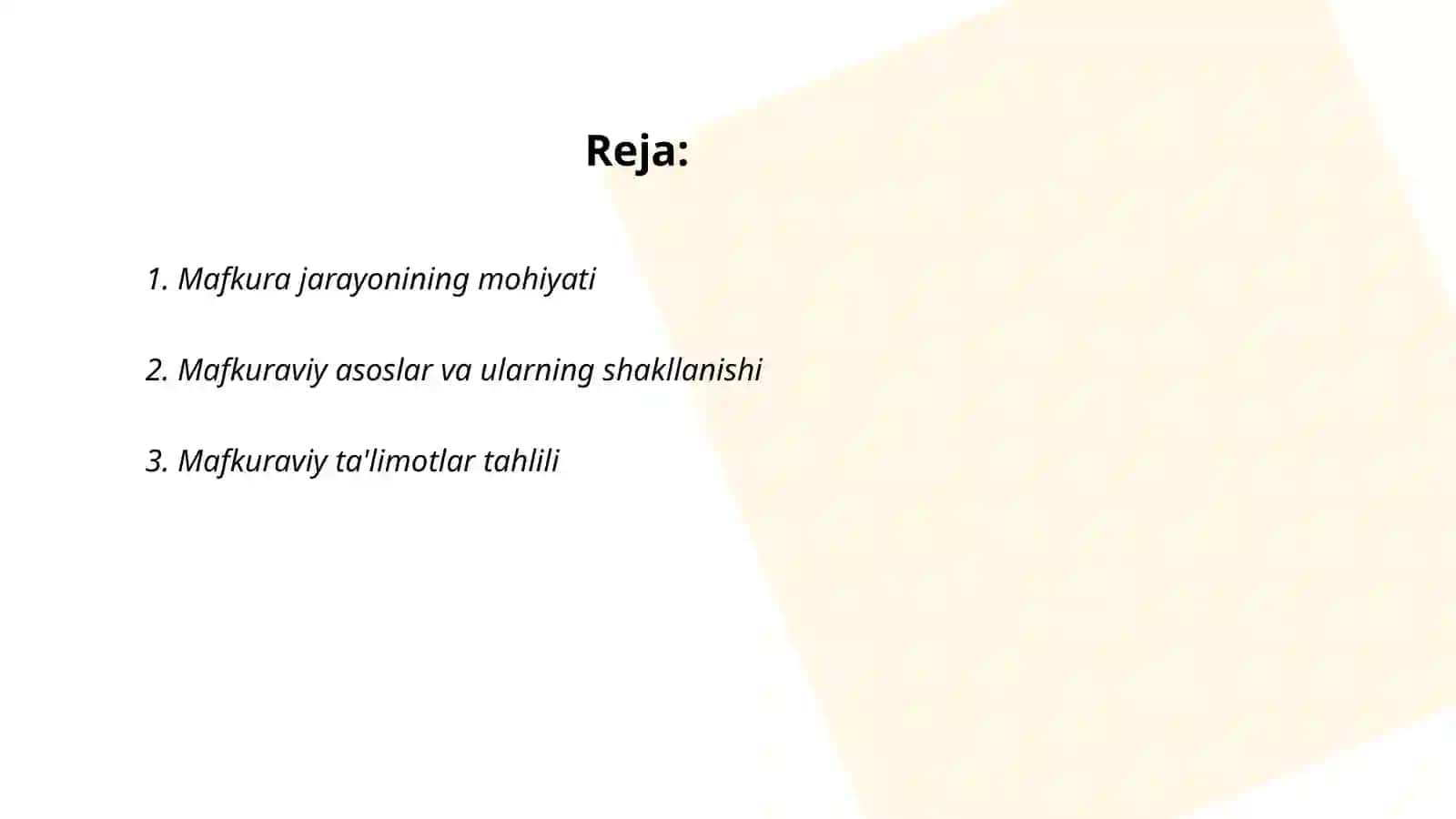 Mafkura jarayoning tarkibi 2