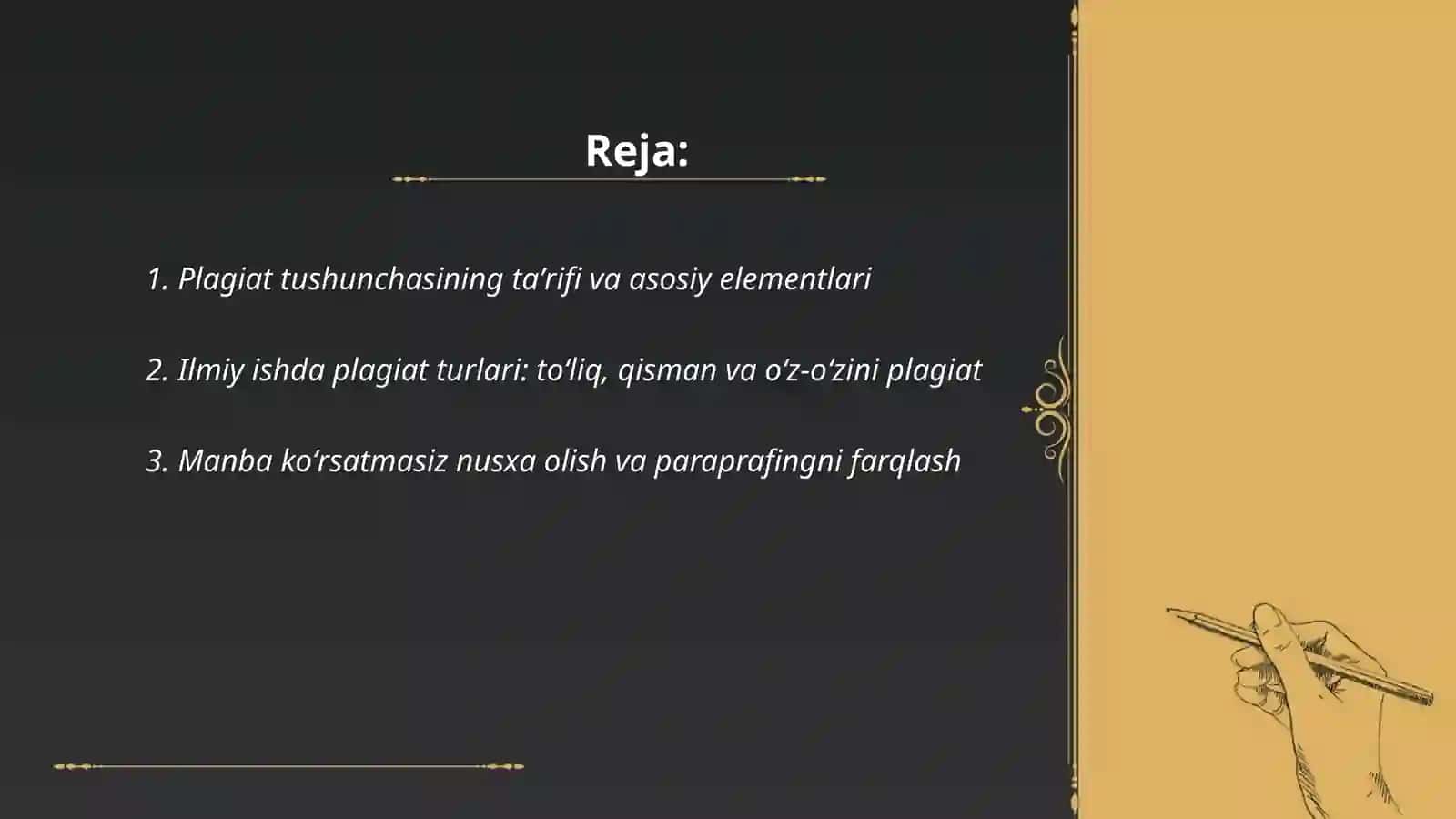Ilmiy ishda plagiat tushunchasi 2