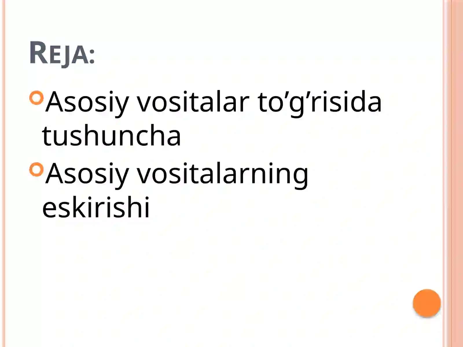 Asosiy vositalar hisobi 2