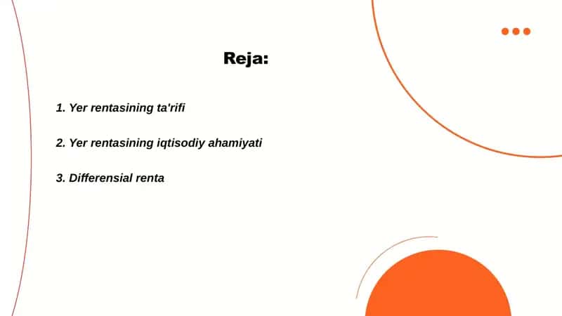 Yer rentasi va uning turlari 2