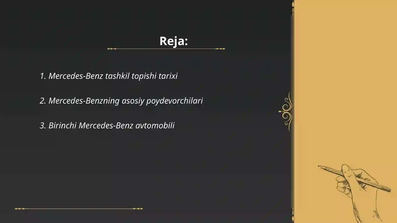 Mercedes Benz yaratilishi tarixi va istiqbollari 2