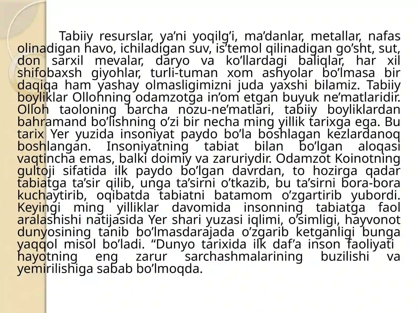 O’ZBEKISTON KO’LLARI OROLMUAMMOLARI VA KELAJAGI 2