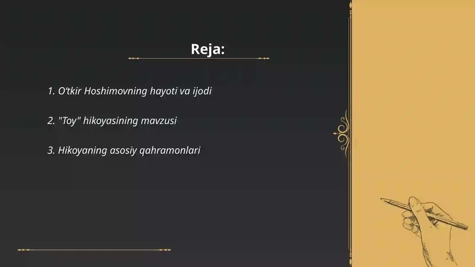 Oʻtkir Hoshimovning hayoti va ijodi 2