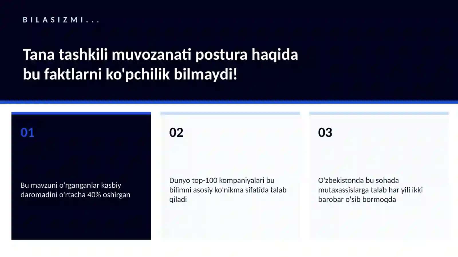 Tana tashkili muvozanati postura 2